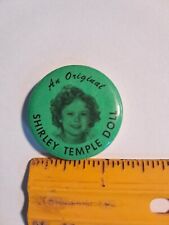 VINTAGE SHIRLEY TEMPLE PIN BACK BUTTON picture