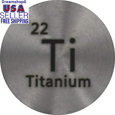 Titanium (Ti) 24.26Mm Metal Disc 99.7% Pure for Collection or Experiments picture