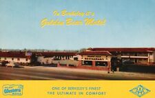 Postcard CA Berkeley Golden Bear Motel San Pablo Ave Chrome Vintage PC G3243 picture