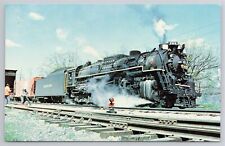 Postcard Nickel Plated Road's Locomotive Number 765 Toledo Train picture