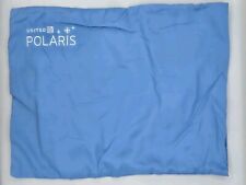 United Airlines Polaris Embroidered Logo Blue Travel Size Pillow Pillowcase New picture