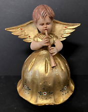 Anri - Toriart - Reuge Angel w/ Flute Music Box - Very Nice /  Working Condition picture