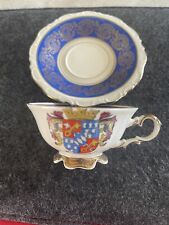 Bavaria Berchtesgaden Teacup and saucer - Blue And Gold picture
