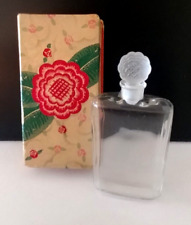 Vintage Antique Perfume Bottle in Original Deco Colorful Floral Box 1920s LOVELY picture