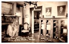 IN Real Photo Living Room Limberlost Cabin Home Gene Stratton Porter RPPC c1940s picture