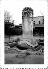Historic Turtle Stele Seoul Korea Pagoda Park Photo 1952 Korean War Vtg Snapshot picture