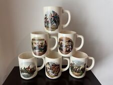 Rare Vintage Set of 6 South Florida Scouting Council BSA Revolutionary War Mugs picture
