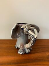 SWAK Lynda Corneille sculpted Elephant mug signed Sealed With A Kiss picture