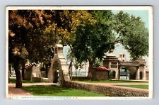 Albuquerque NM-New Mexico, North Plaza the Alvarado, Vintage c1910 Postcard picture