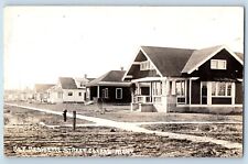 Conrad Montana MT Postcard RPPC Photo Residence Street Houses Dirt Road 1917 picture