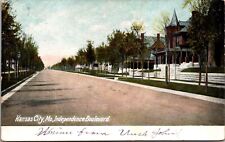 Postcard Independence Boulevard in Kansas City, Missouri picture