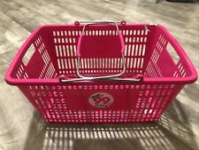 99 CENTS ONLY CLOSED STORE RARE  Shopping HAND BASKET 2nd DEEP 'PINK' COLOR 🛒👀 picture