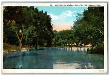 1932 Lake Clara Mineral Palace River Pueblo Colorado CO Vintage Posted Postcard picture