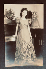 LOT #12: RARE EARLY JAPANESE PHOTO OF VERY PRETTY LADY IN FANCY DRESS picture