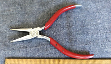 Vintage UTICA Smooth Jaw Small precision pliers 22-4 1/2 Made in USA - picture