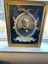 Antique 1901 President William McKinley In Memoriam Framed Memorial 11