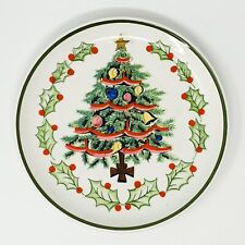Vintage 1957 Lefton Handpainted Christmas Plate 8 ⅝
