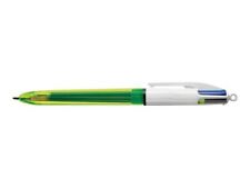 Bic 4 Colours Fluo Retractable Ballpoint Pen - Pack of 1 - FREE P&P picture