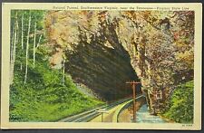 Southwestern Virginia Natural Tunnel Near TN VA VTG Linen Postcard Unposted picture