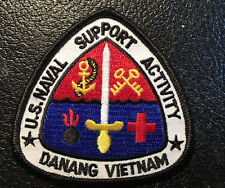 NANEE-B) US NAVAL SUPPORT ACTIVITY DANANG VIETNAM WAR  HAT PATCH, B24253 picture
