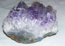 Purple Amethyst Crystal Cluster Quartz Druzy Geode Stone on matrix picture