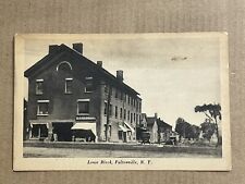 Postcard Fultonville New York B.T. Persse Store Lowe Block Building Vintage NY picture