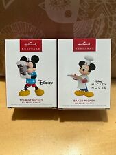 Hallmark All About Mickey Tourist Mickey 2022 Baker Mickey 2023 1st & 2nd Series picture
