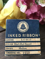 c.1940's VTG AT&T Telephone Company Typewriter Ribbon Tin Box w/Ribbon SCARCE picture