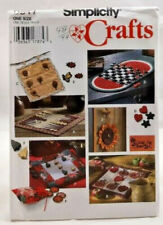 1995 Simplicity Sewing Pattern 9517 Games Backgammon Checkers Tic Tac Toe 7732 picture
