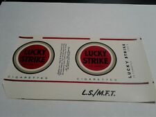 LUCKY STRIKE Cigarette Label / Wrapper Original NOS Unused 1950s  LOT of FIVE picture