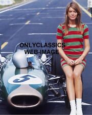 1966 Sexy Girl Françoise Hardy Mod Dress Grand Prix Movie 8x10 Photo Auto Racing picture