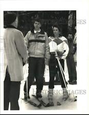 1992 Press Photo Skiers at Ski Sundown in New Hartford - nht04172 picture