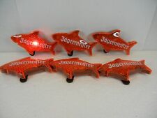 JAGERMEISTER ORANGE FLASHING LED CLIP ON SHARK BUTTONS LOT OF6 picture