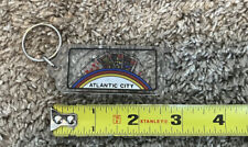 Vintage Old Atlantic City Plastic Keychain Keyring Cards Graphic picture
