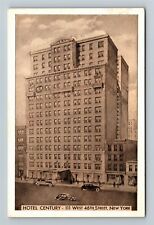 New York City NY, Hotel Century, Advertising, Vintage Postcard picture