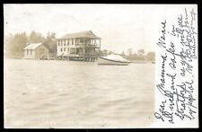 STRATFORD Connecticut 1907 Housetonic Club House. Real Photo Postcard picture