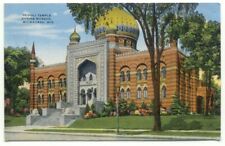 Milwaukee WI Tripoli Temple Shrine Mosque Linen Postcard ~ Wisconsin picture