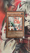 Yu-Gi-Oh Fairy Lily LOD-100 SECRET RARE ENGLISH EXC+ Injection picture