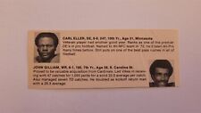 Carl Eller & John Gilliam 1972 Football Player Panel picture