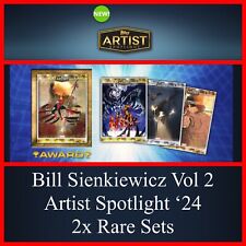 BILL SIENKIEWICZ VOLUME 2 ARTIST SPOTLIGHT-TWO RARE SETS-TOPPS MARVEL COLLECT picture