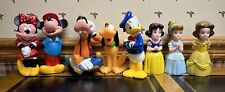 VINTAGE Disney (Mickey Mouse, Princess) Rubber Squeaky Bath PVC Toys Lot Of 8 picture