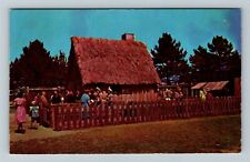 Plymouth MA-Massachusetts, First House Plimoth, Vintage Postcard picture