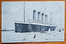 Rare 1912 Postcard RMS Olympic Titanic Sister Ship Sent by John Wanamaker Phila picture