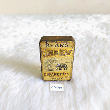 Vintage Bears Gold Leaf Cigarette Mild Advertising Tin Rare Collectible CG449 picture