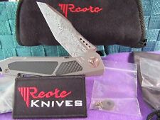 Reate K-3  Carbon Fiber / Damascus.  Mint in Box with the Original Packaging. picture