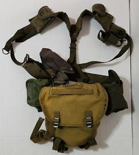 Vintage Military Webbing Set with Haversack/First Aid/Canteen Dazey/More picture