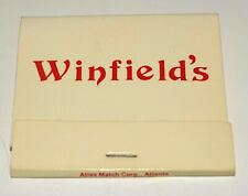 WINFIELD'S Restaurant Bar Matchbook Matches Atlanta Georgia Vintage picture