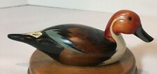 The Craft Company Lake Arrowhead Village Carved Wood Duck Small Home Decor picture