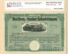 West Jersey and Seashore Railroad Company - Stock Certificate (Green) picture