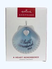 Hallmark 'A Heart Remembered' 2023 Dated Ornament Shell Shape New In Box picture